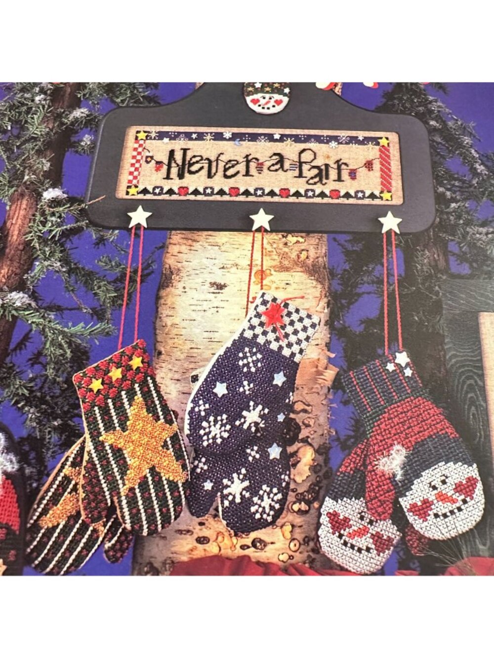 Mill Hill Never A Pair Cross Stitch Snowman Pattern Book - Picture 6 of 6